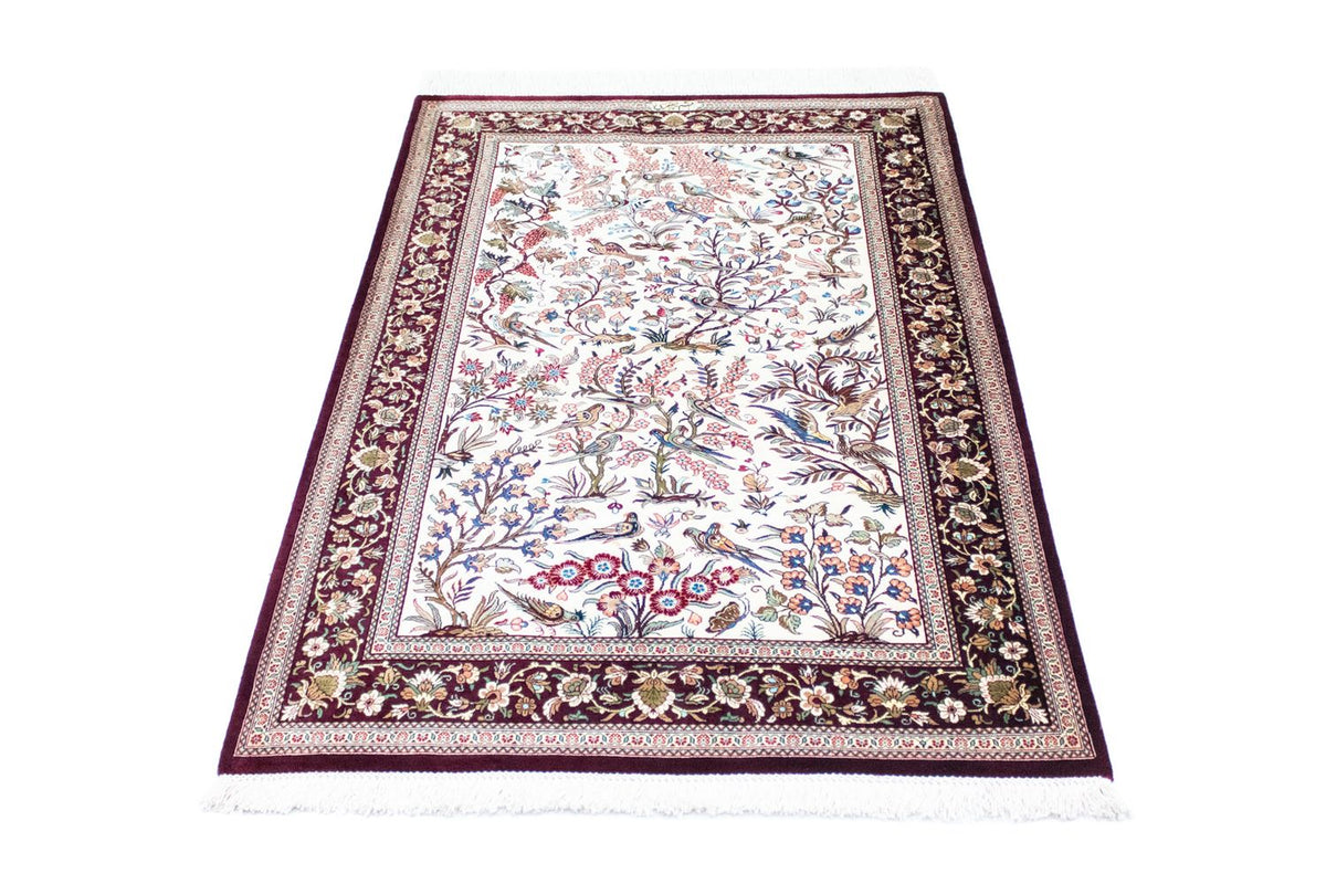 Silketæppe - Ghom Silk - Premium - 123 x 80 cm - beige