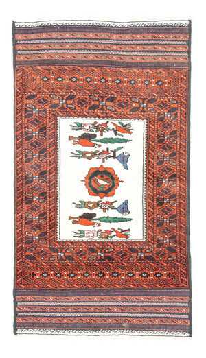 Baluch-tæppe - 157 x 90 cm - orange