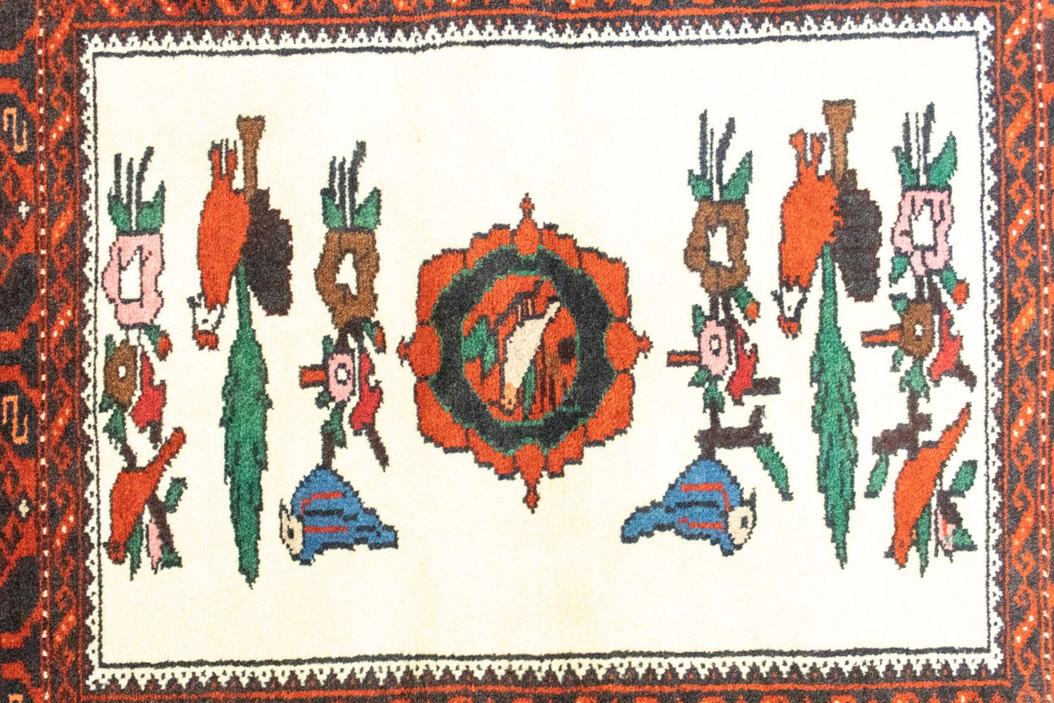 Baluch-tæppe - 157 x 90 cm - orange