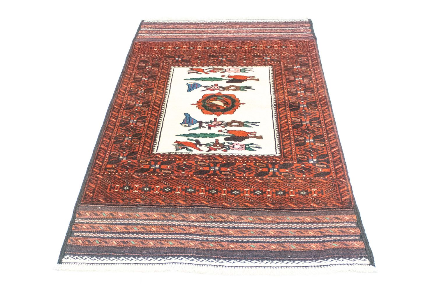Baluch-tæppe - 157 x 90 cm - orange