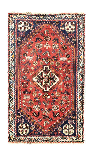 Persisk tæppe - Nomadisk - 127 x 75 cm - rød