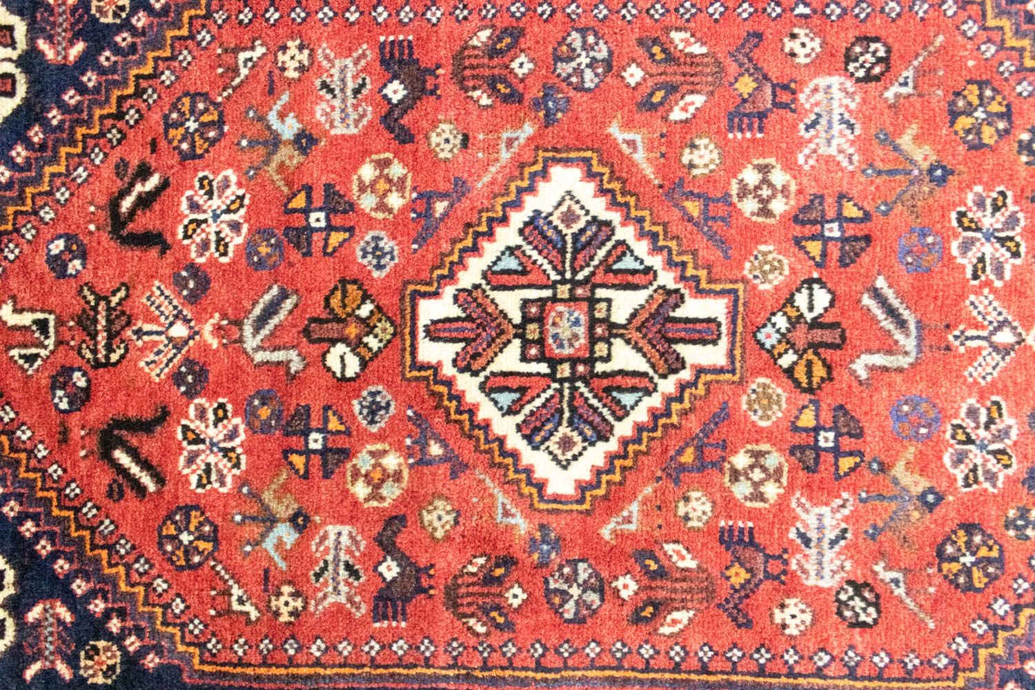 Persisk tæppe - Nomadisk - 127 x 75 cm - rød