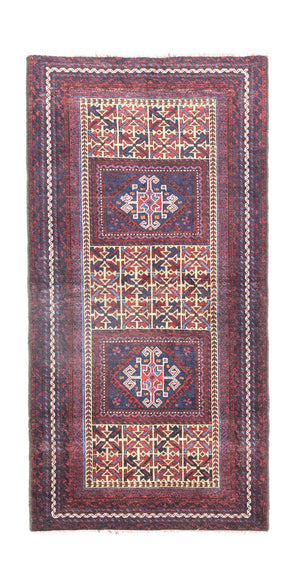 Baluch-tæppe - 164 x 82 cm - blå