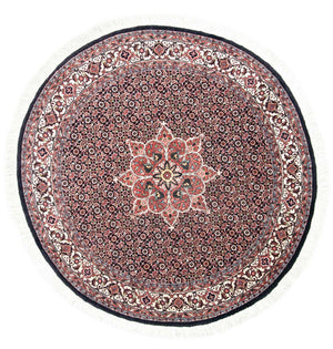Persisk tæppe - Bijar rundt  - 155 x 155 cm - blå