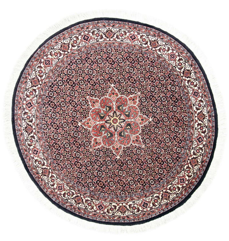 Persisk tæppe - Bijar rundt  - 155 x 155 cm - blå