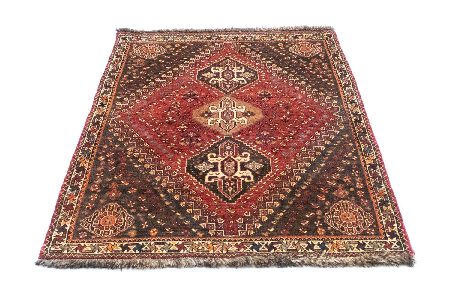 Persisk tæppe - Nomadisk - 165 x 112 cm - rød