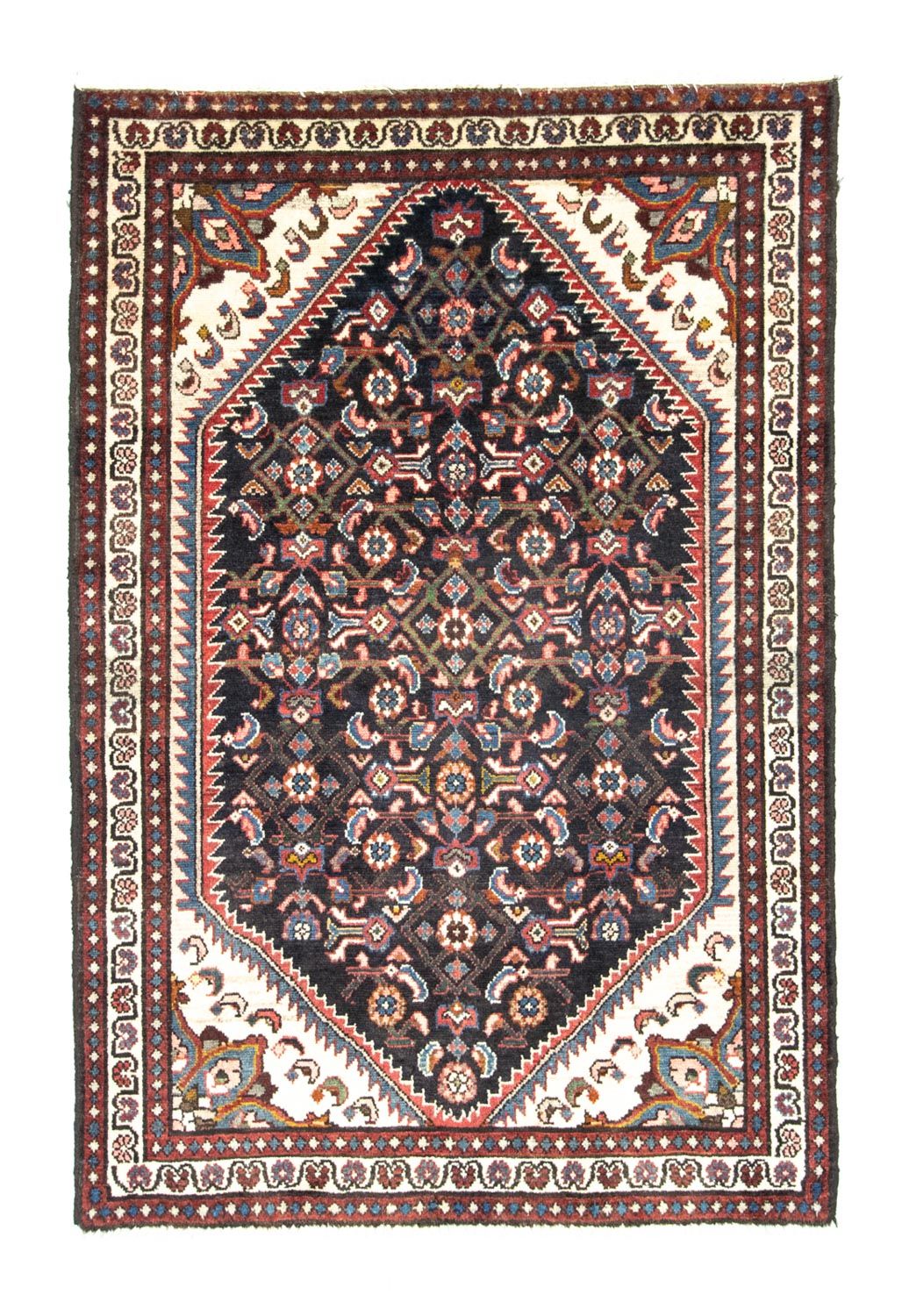 Persisk tæppe - Nomadisk - 150 x 103 cm - blå