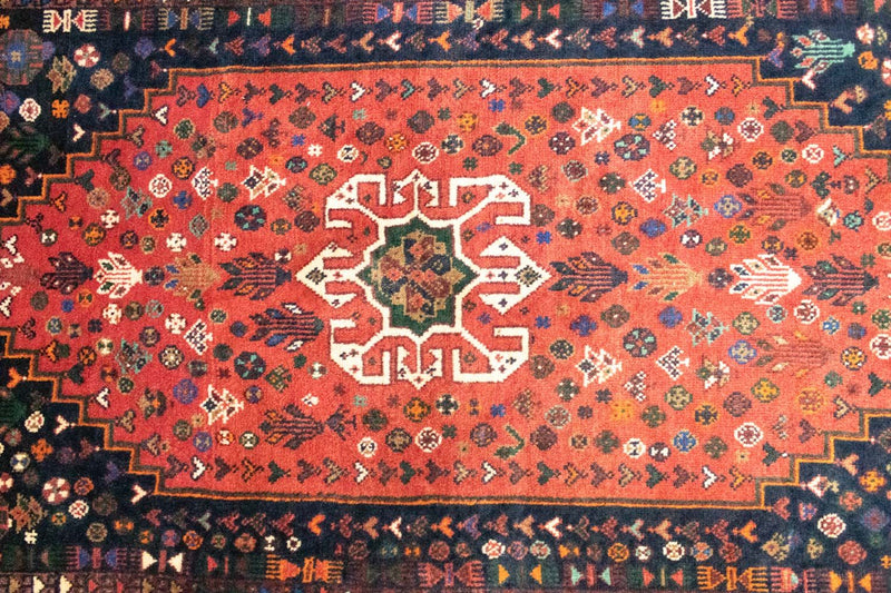 Persisk tæppe - Nomadisk - 145 x 92 cm - rød
