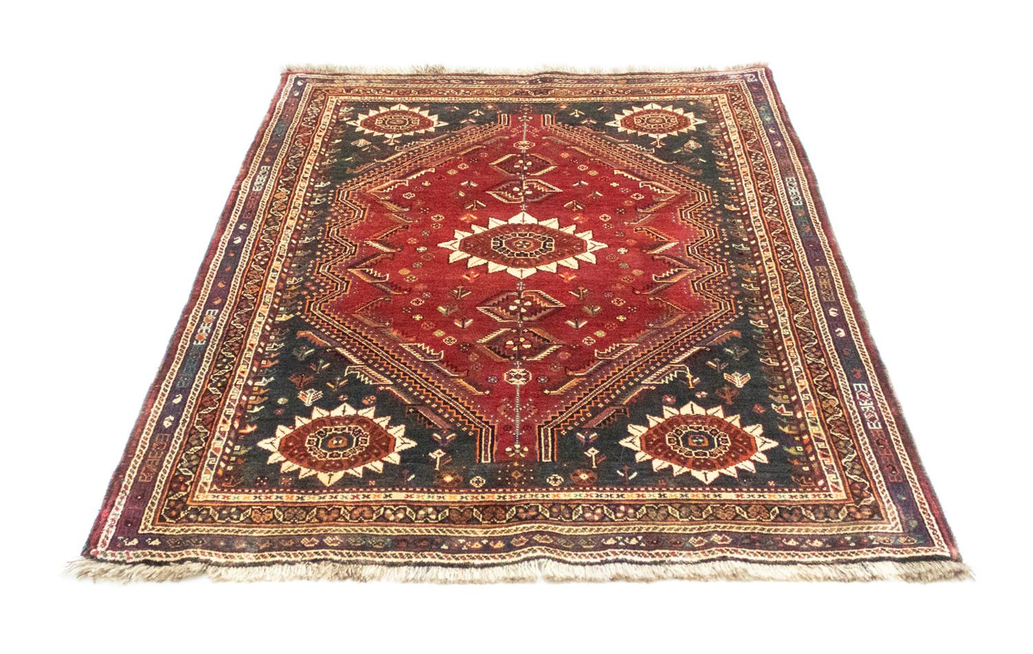 Persisk tæppe - Nomadisk - 168 x 120 cm - rød
