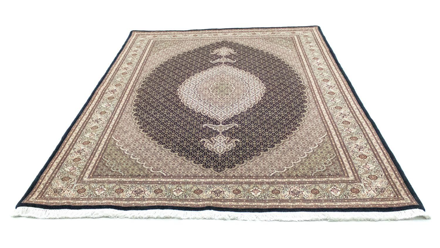 Persisk tæppe - Tabriz - Royal - 246 x 174 cm - brun