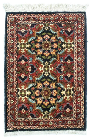 Persisk tæppe - Bijar - 62 x 45 cm - blå