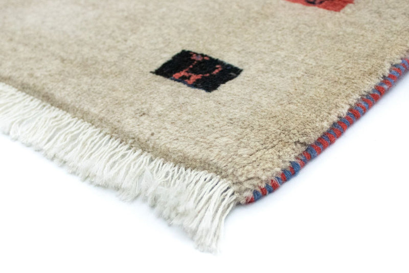 Gabbeh-tæppe - Persisk - 128 x 73 cm - beige