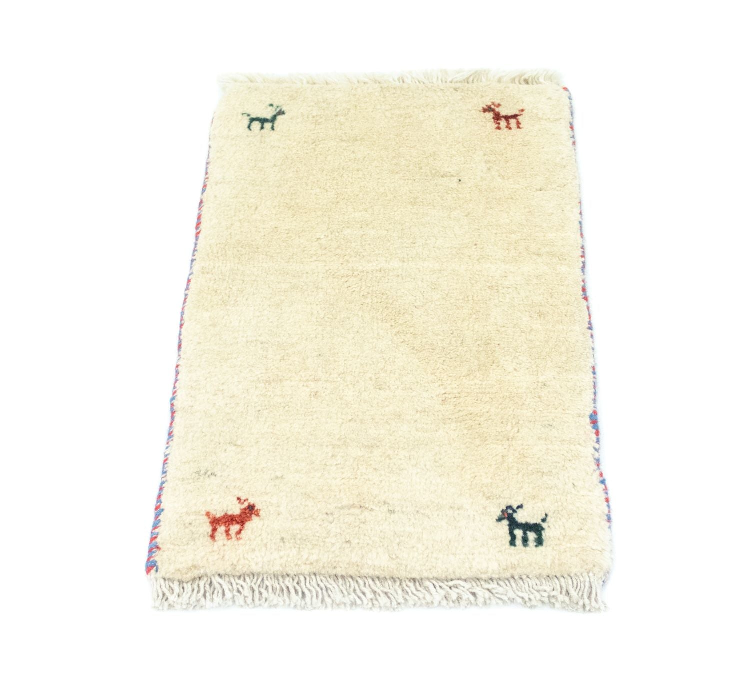 Gabbeh-tæppe - Persisk - 60 x 40 cm - beige