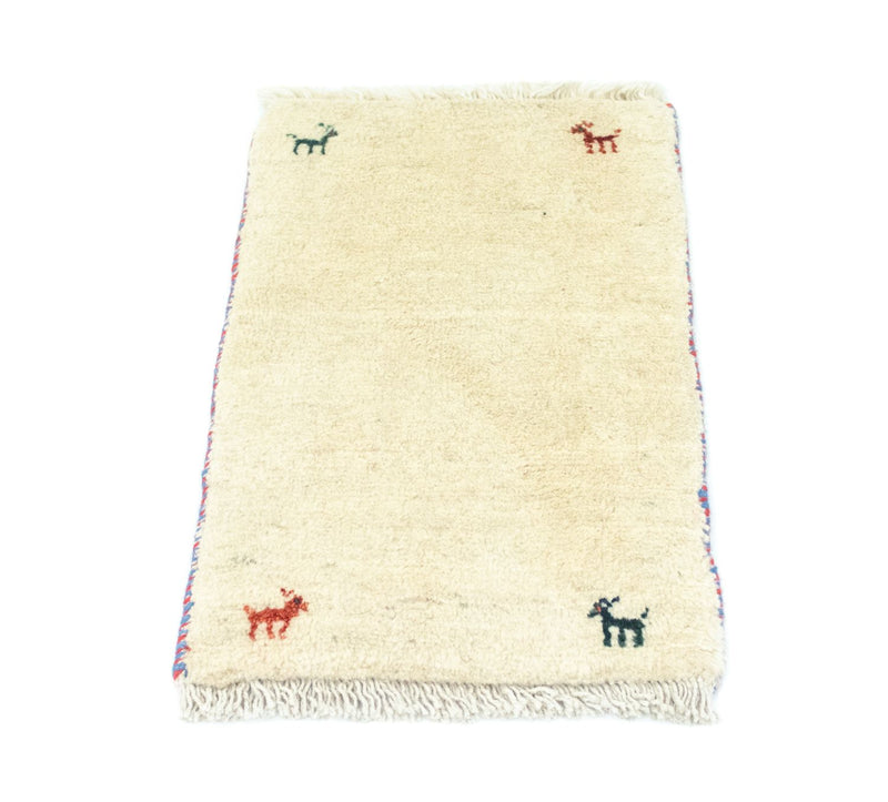 Gabbeh-tæppe - Persisk - 60 x 40 cm - beige