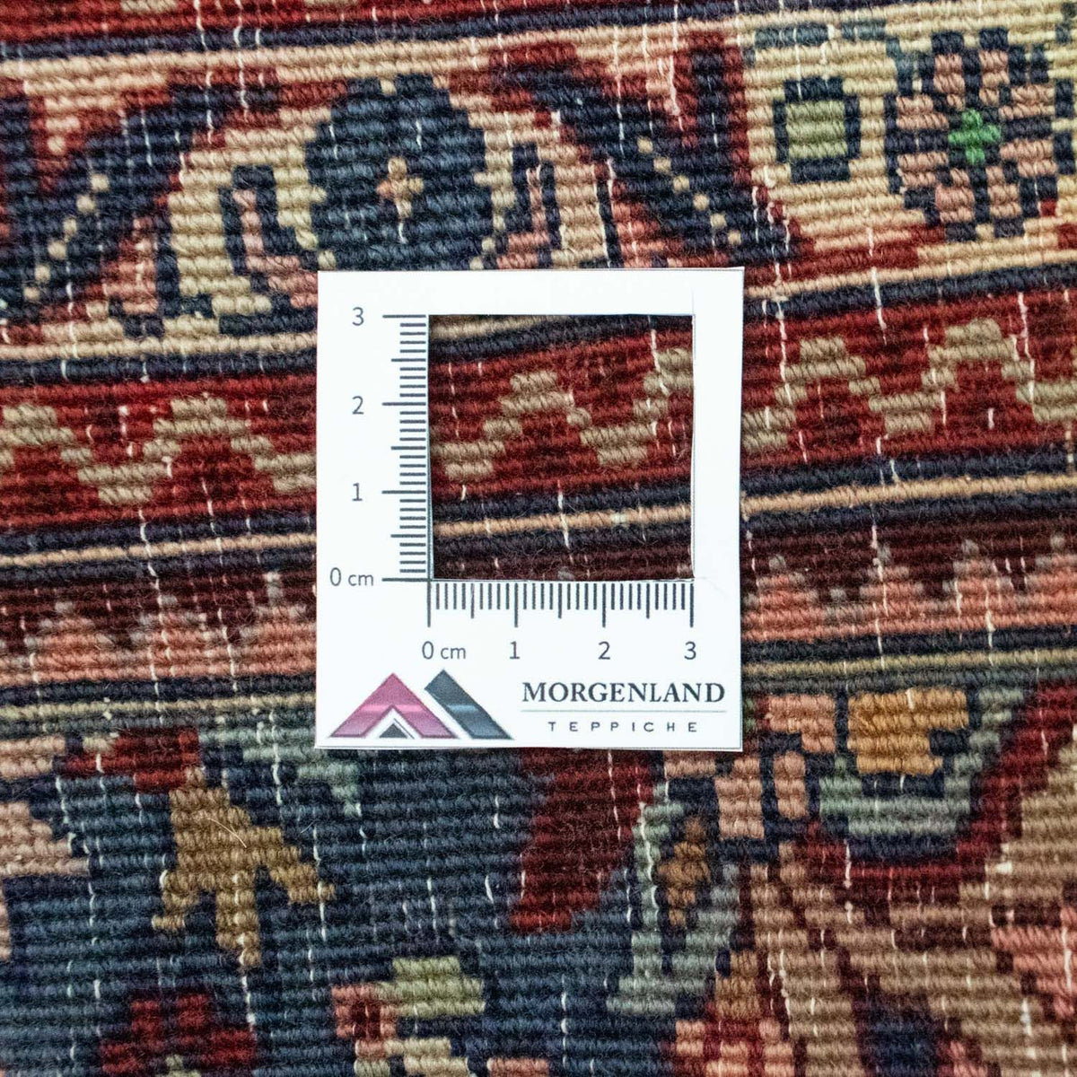 Persisk tæppe - Bijar - 84 x 63 cm - blå