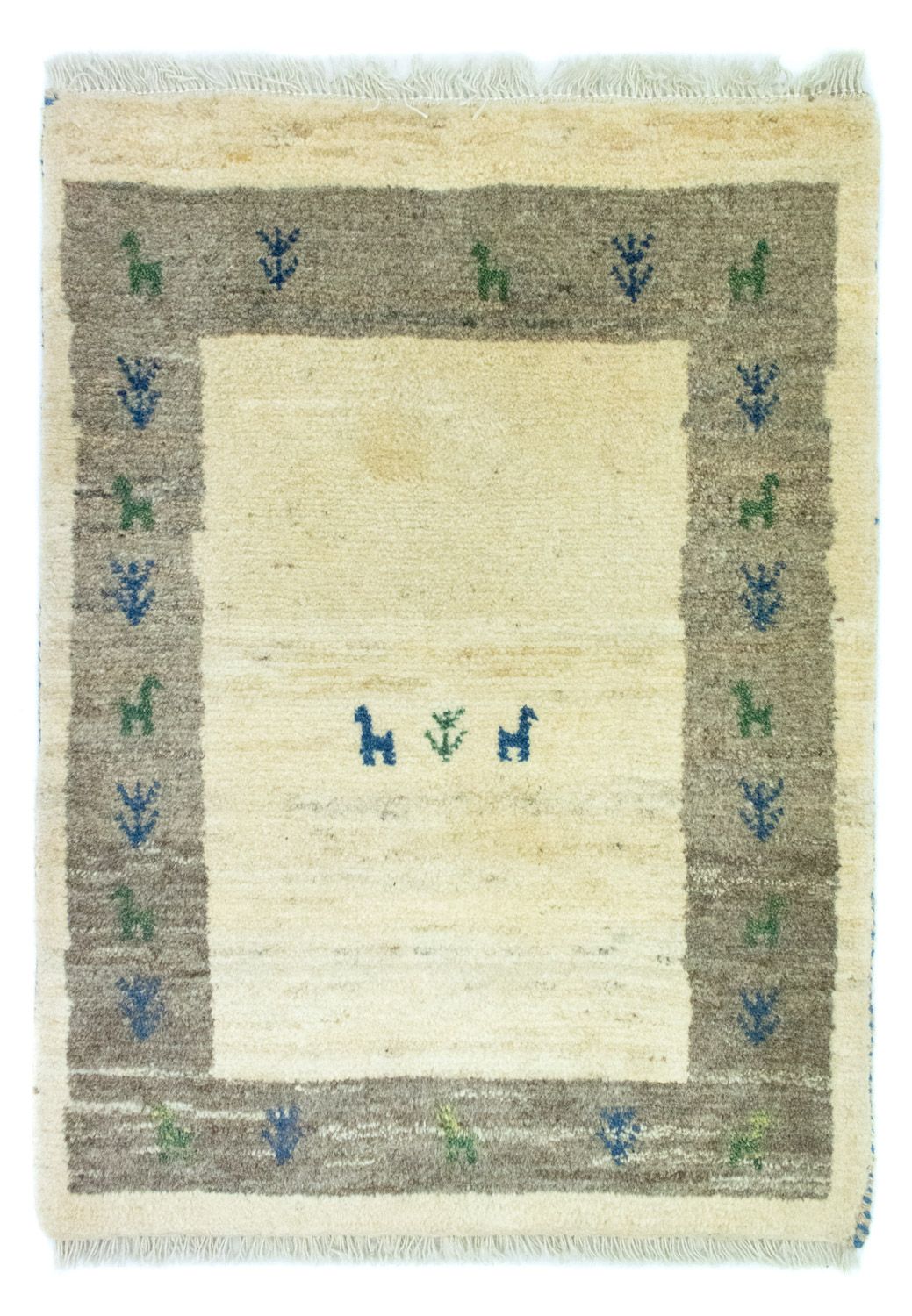 Gabbeh-tæppe - Persisk - 88 x 67 cm - flerfarvet