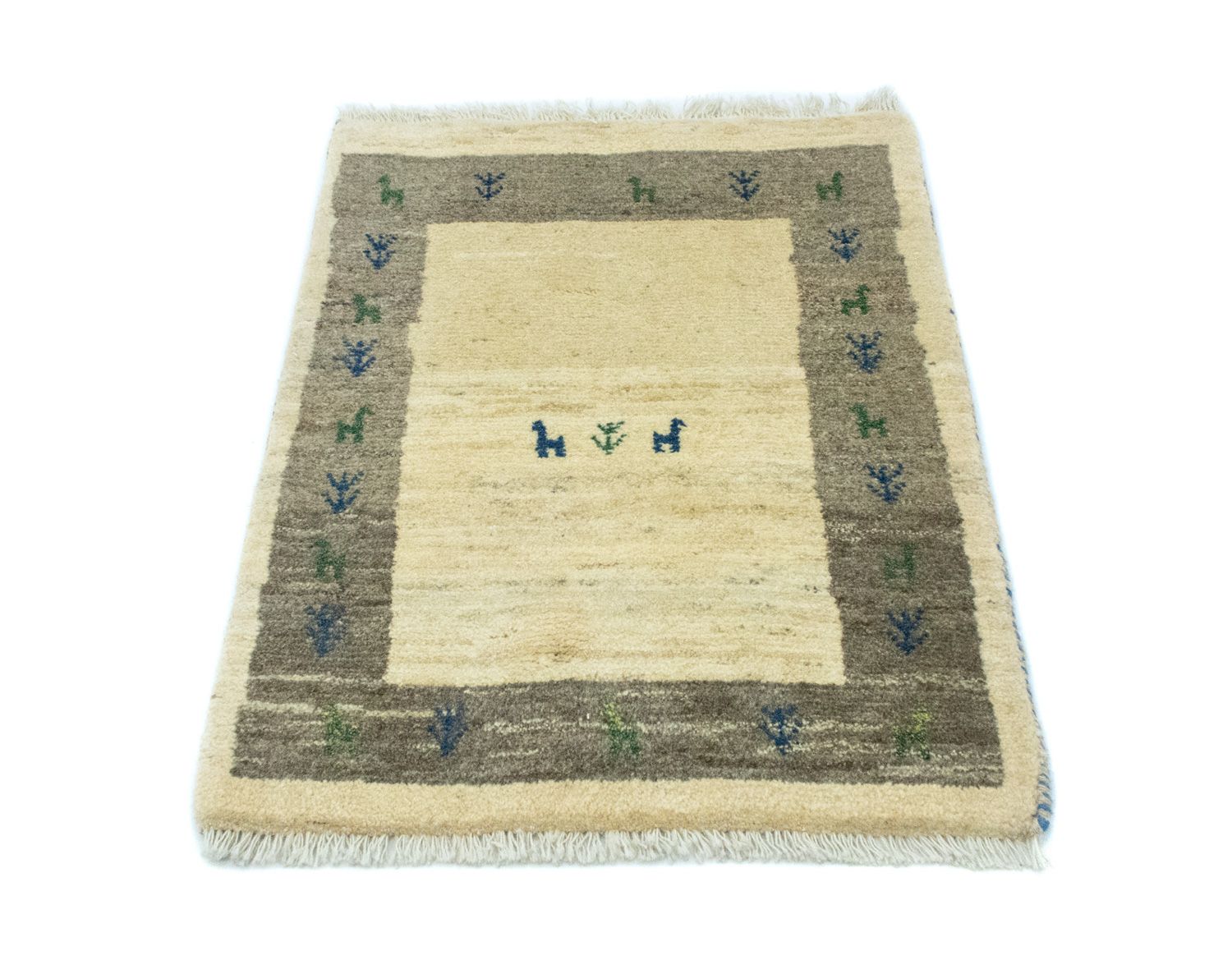 Gabbeh-tæppe - Persisk - 88 x 67 cm - flerfarvet