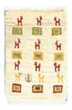 Persisk Gabbeh Tæppe 60x40cm - Perserteppich Wollteppich