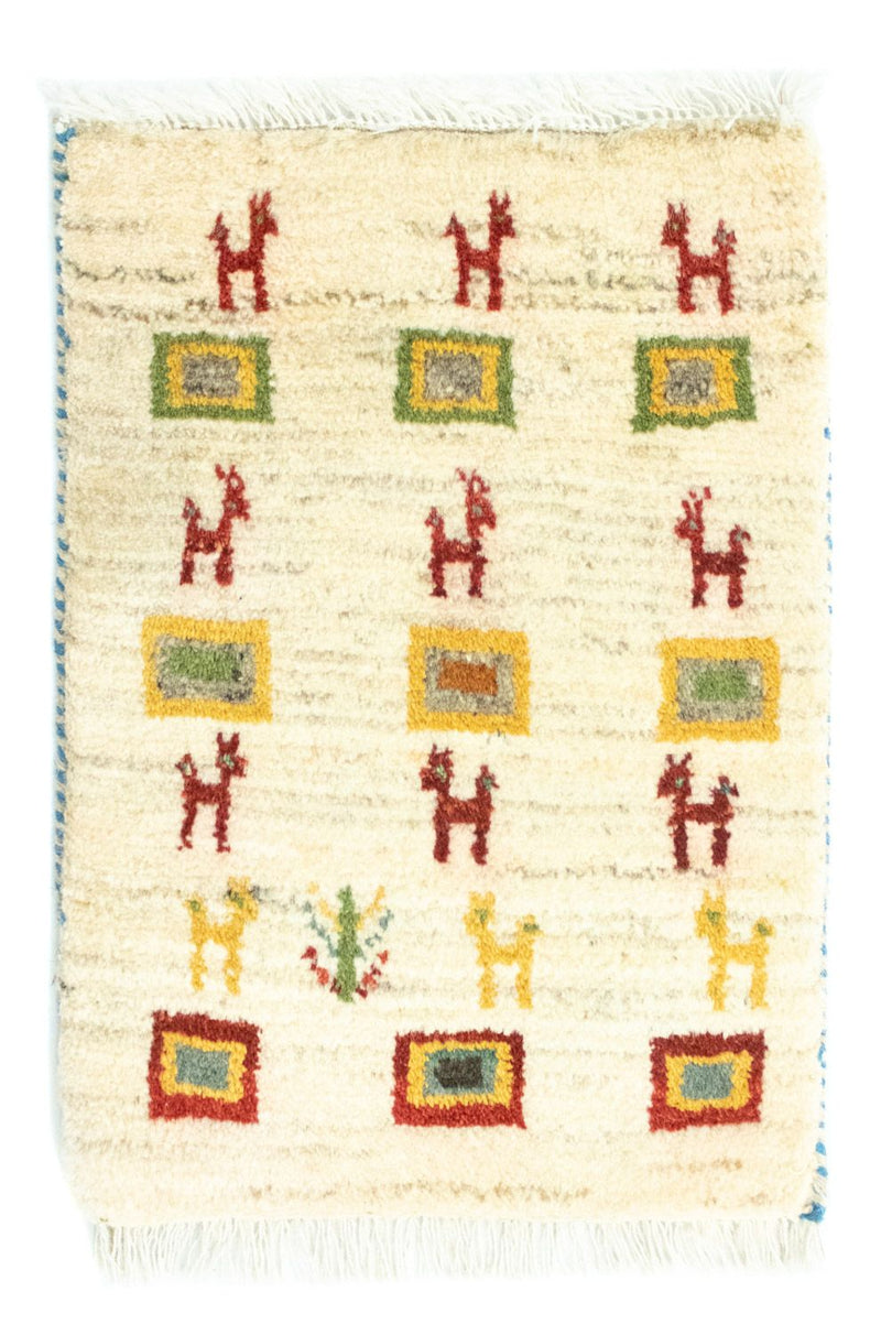 Gabbeh-tæppe - Persisk - 60 x 40 cm - flerfarvet