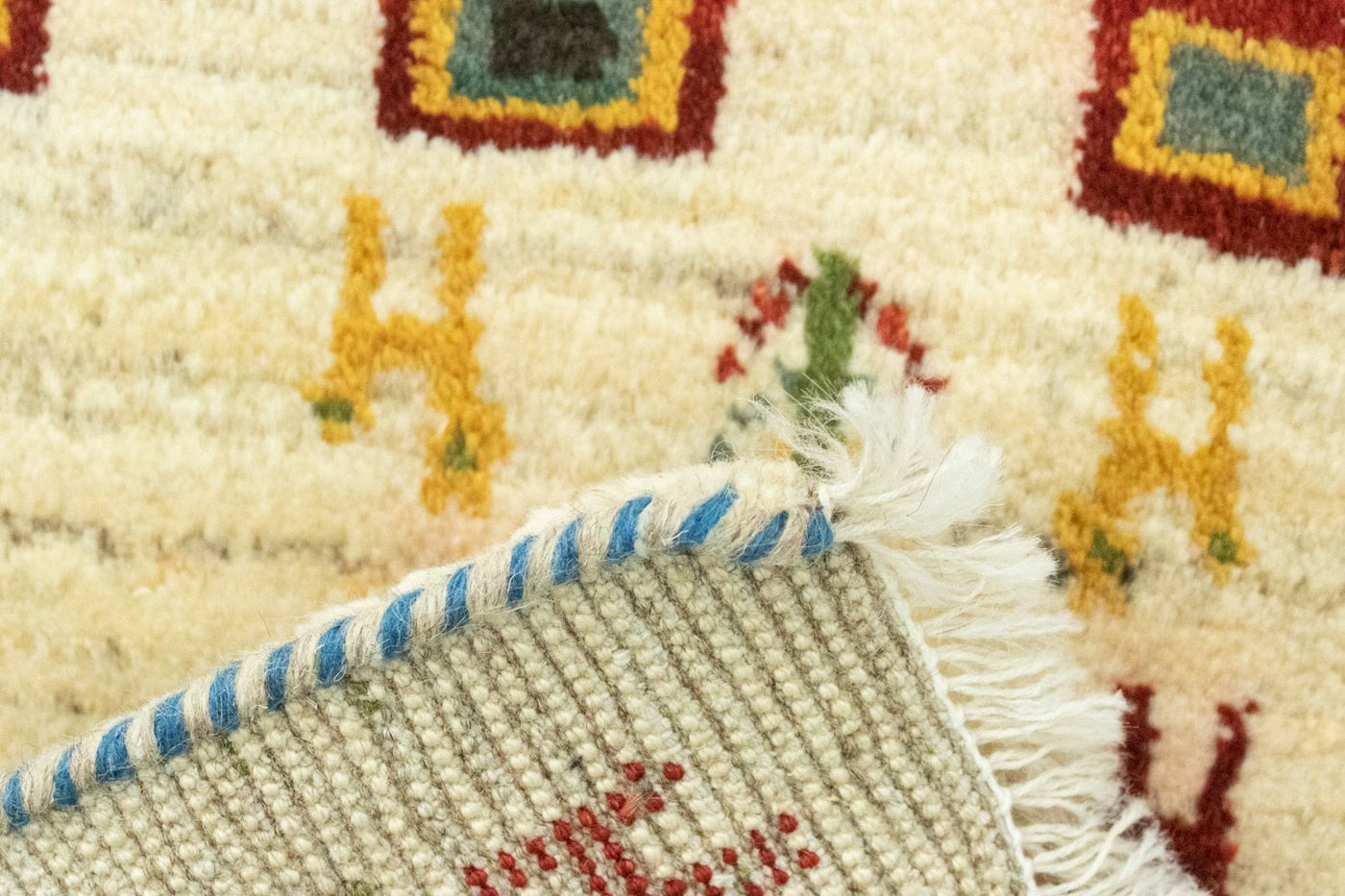 Persisk Gabbeh Tæppe 60x40cm - Perserteppich Wollteppich