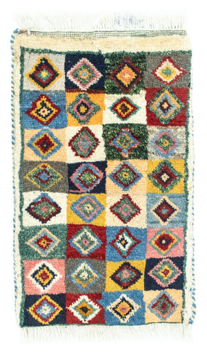 Gabbeh-tæppe - Persisk - 60 x 40 cm - flerfarvet
