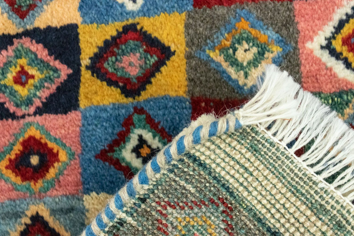 Gabbeh-tæppe - Persisk - 60 x 40 cm - flerfarvet