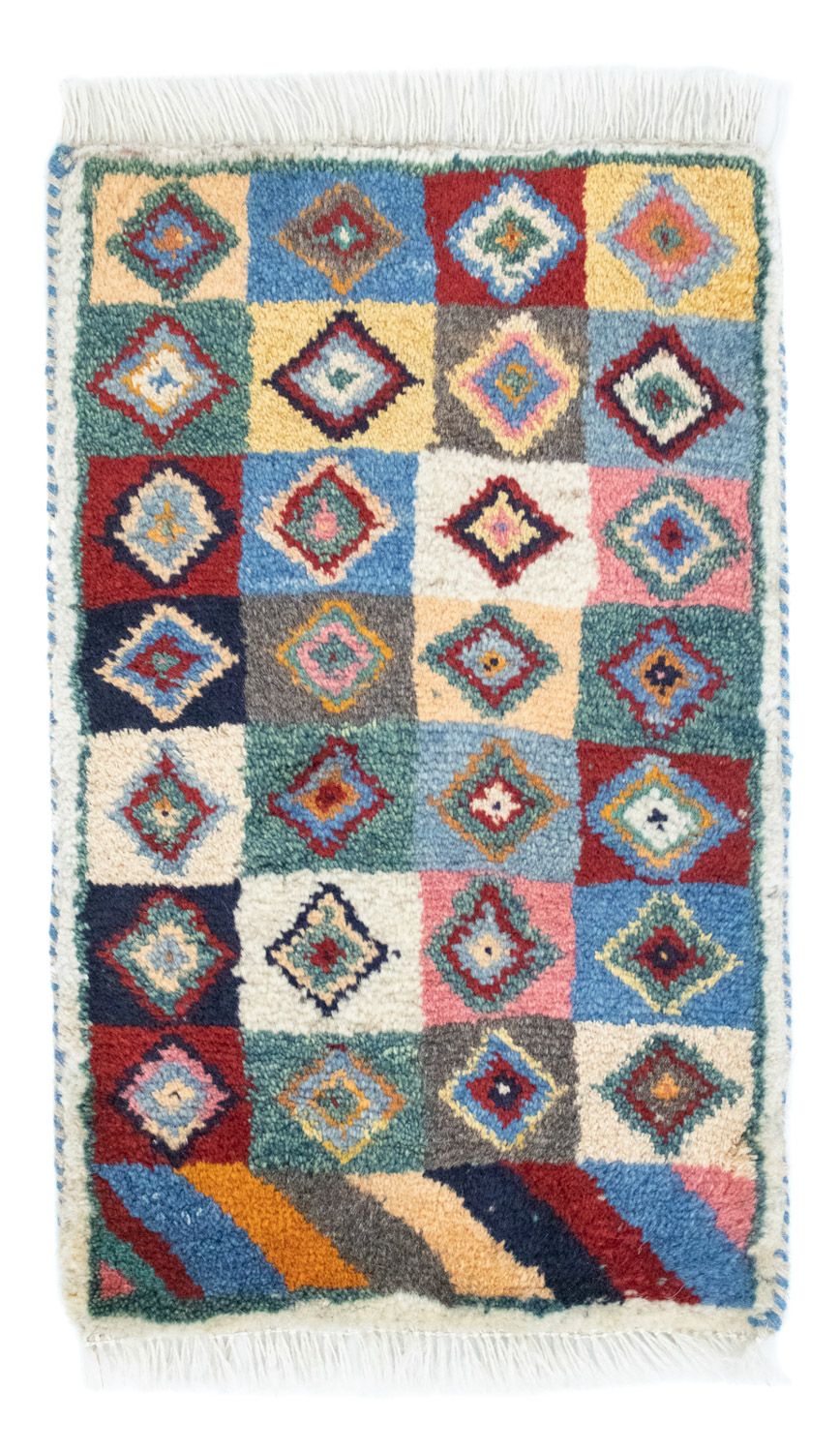 Gabbeh-tæppe - Persisk - 60 x 40 cm - flerfarvet