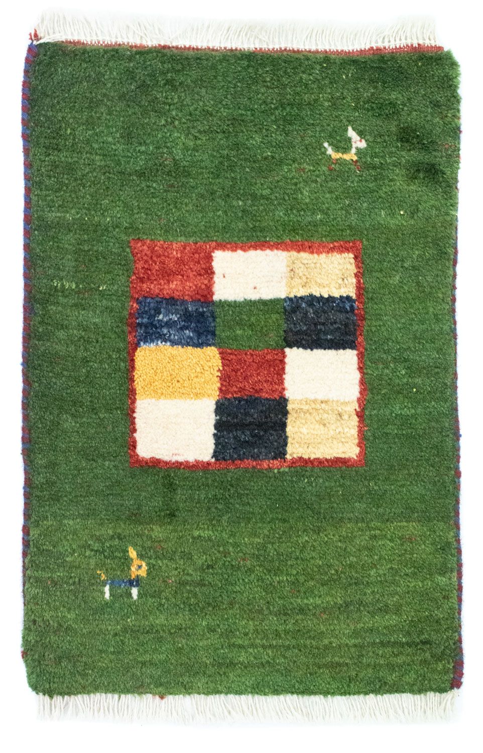 Gabbeh-tæppe - Persisk - 60 x 40 cm - grøn