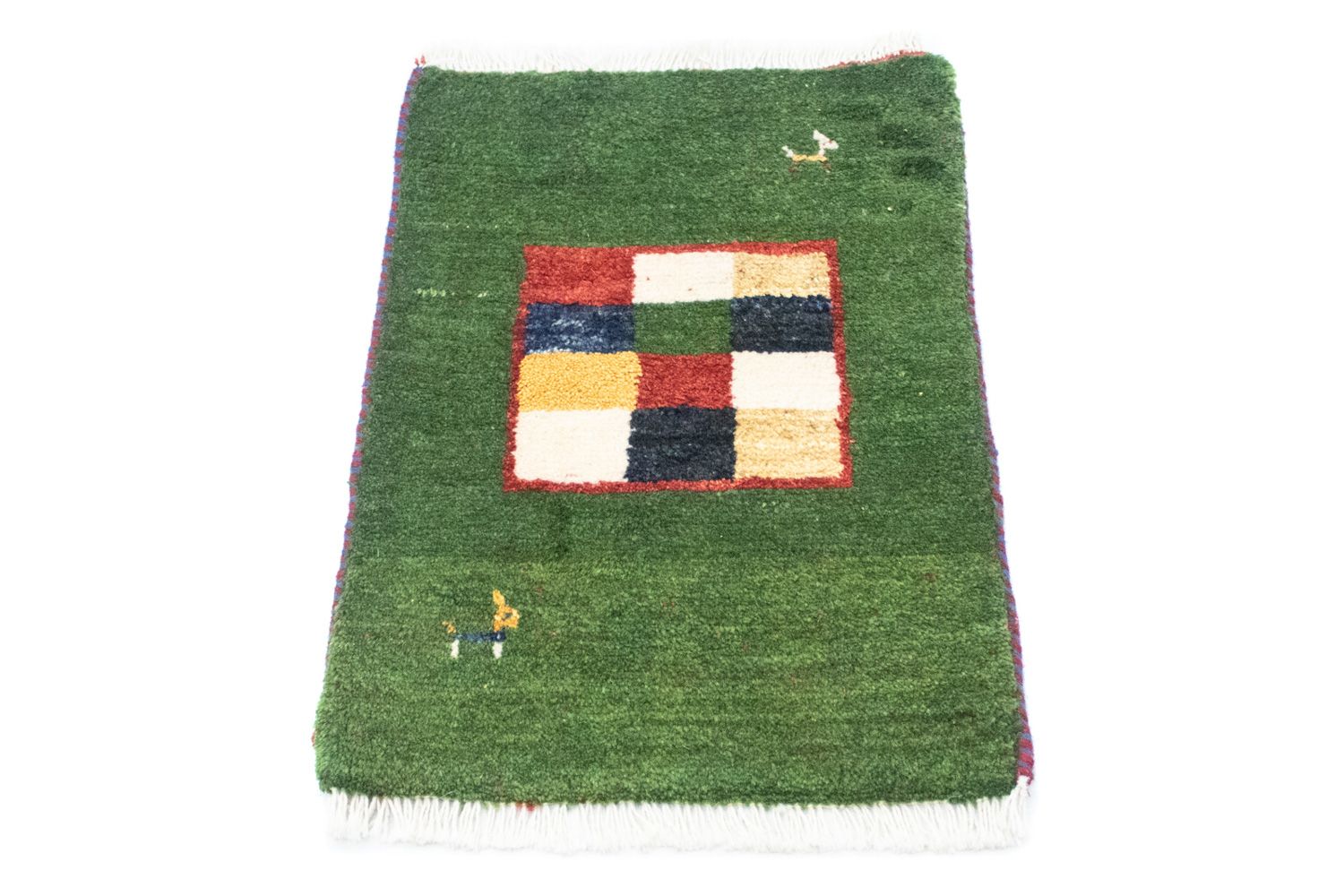 Gabbeh-tæppe - Persisk - 60 x 40 cm - grøn