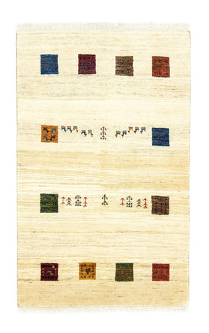 Gabbeh Tæppe - Loribaft Persisk - 130 x 81 cm - flerfarvet