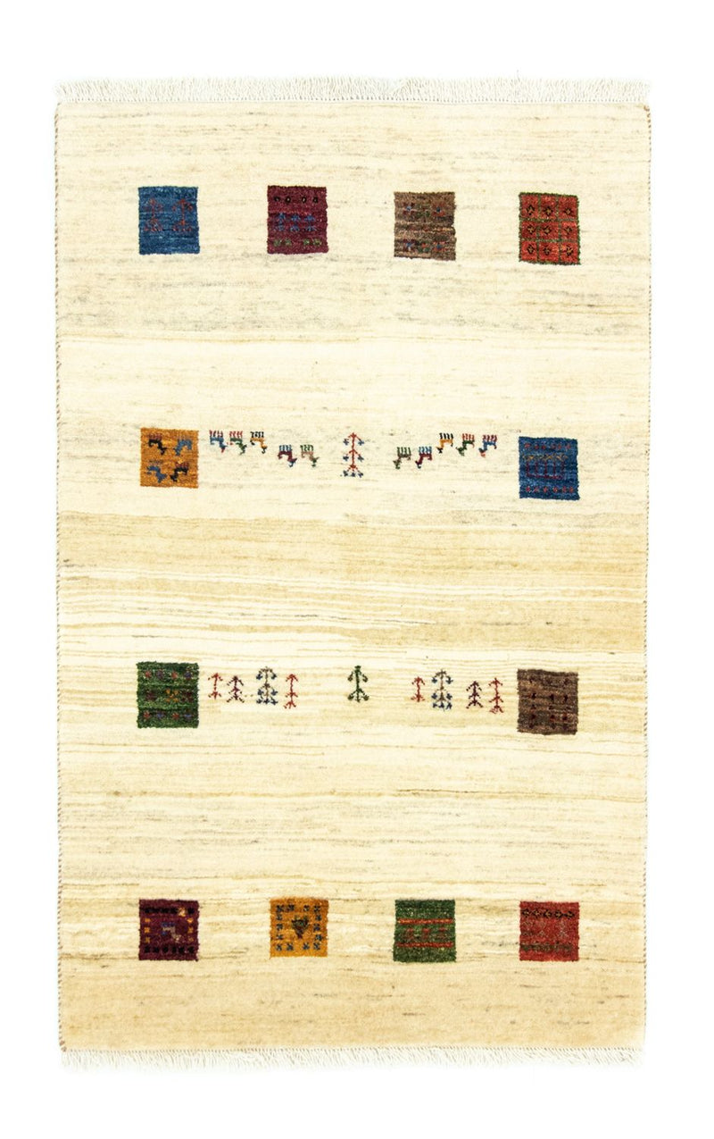 Gabbeh Tæppe - Loribaft Persisk - 130 x 81 cm - flerfarvet