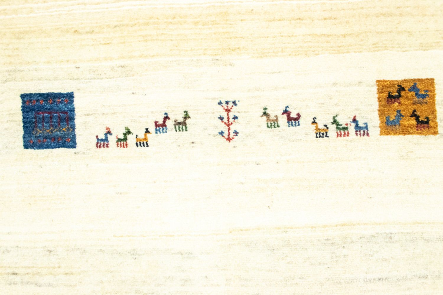 Gabbeh Tæppe - Loribaft Persisk - 130 x 81 cm - flerfarvet