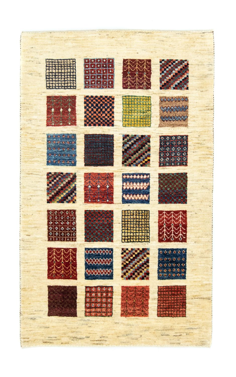 Gabbeh Tæppe - Loribaft Persisk - 132 x 86 cm - flerfarvet