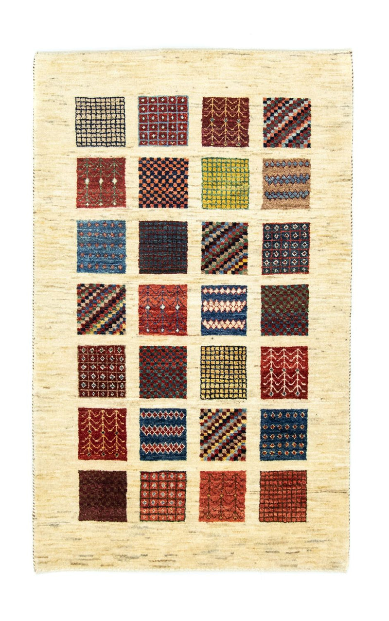 Gabbeh Tæppe - Loribaft Persisk - 132 x 86 cm - flerfarvet