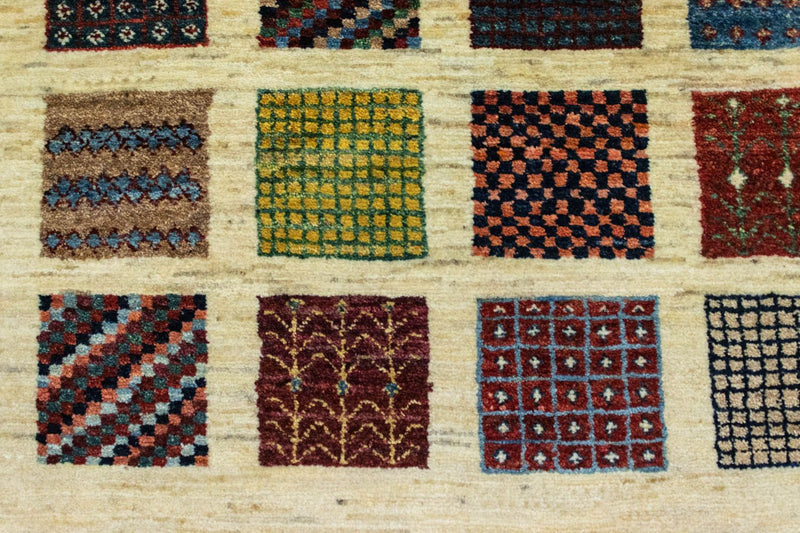 Gabbeh Tæppe - Loribaft Persisk - 132 x 86 cm - flerfarvet