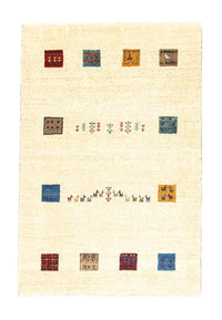 Gabbeh Tæppe - Loribaft Persisk - 128 x 80 cm - beige