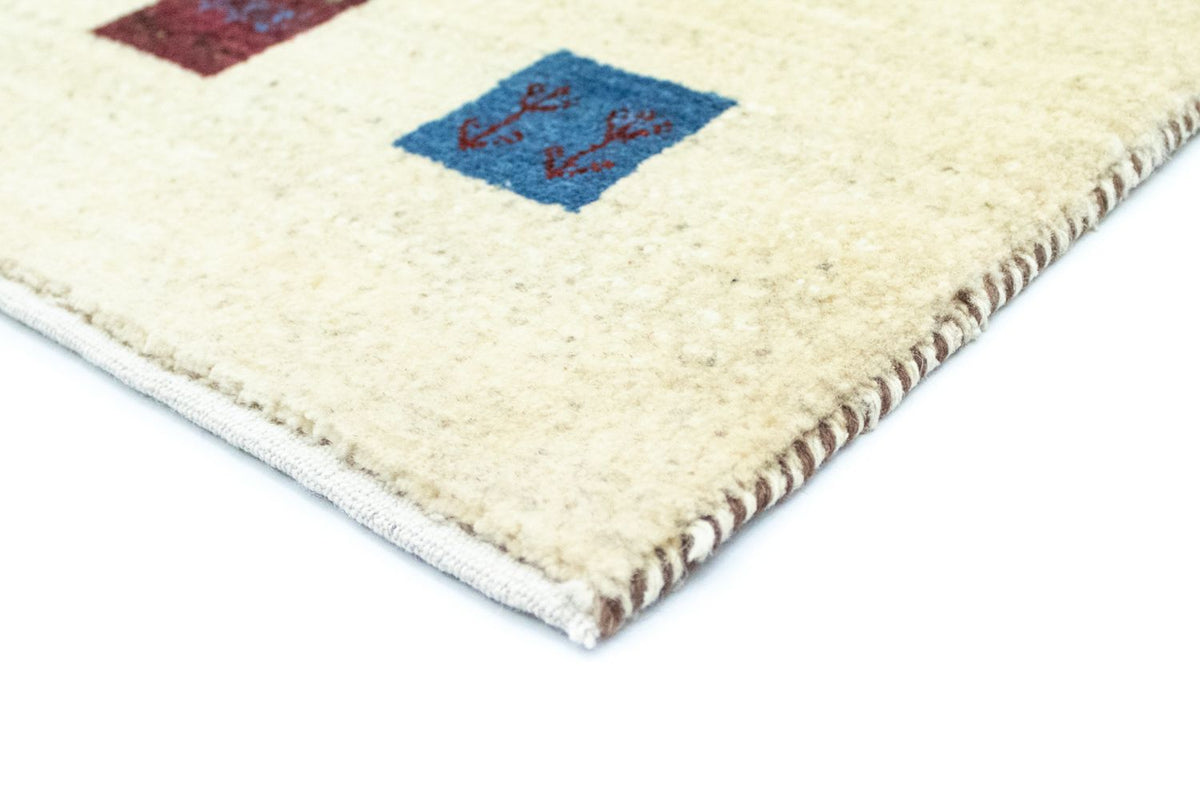 Gabbeh Tæppe - Loribaft Persisk - 128 x 80 cm - beige