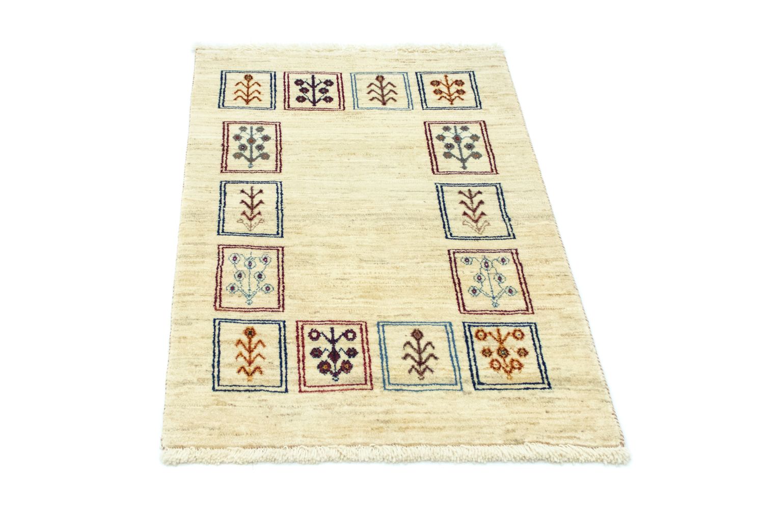 Gabbeh Tæppe - Loribaft Persisk - 120 x 78 cm - flerfarvet