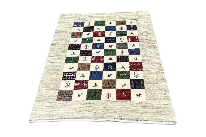 Gabbeh Tæppe - Loribaft Persisk - 125 x 82 cm - farvet
