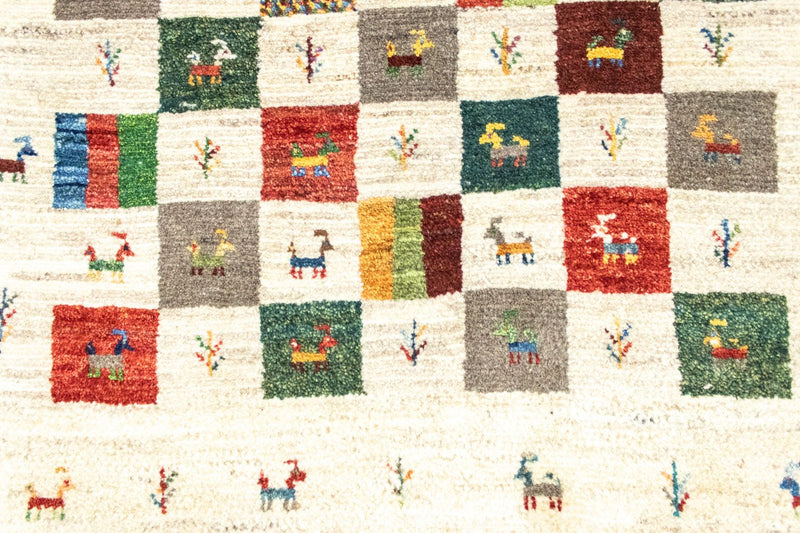 Gabbeh-tæppe - Persisk - 129 x 80 cm - farvet
