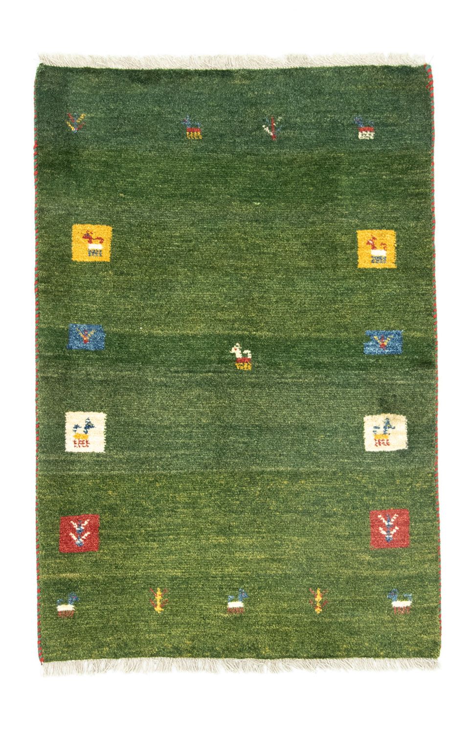 Persisk tæppe - Nomadisk - 120 x 80 cm - grøn