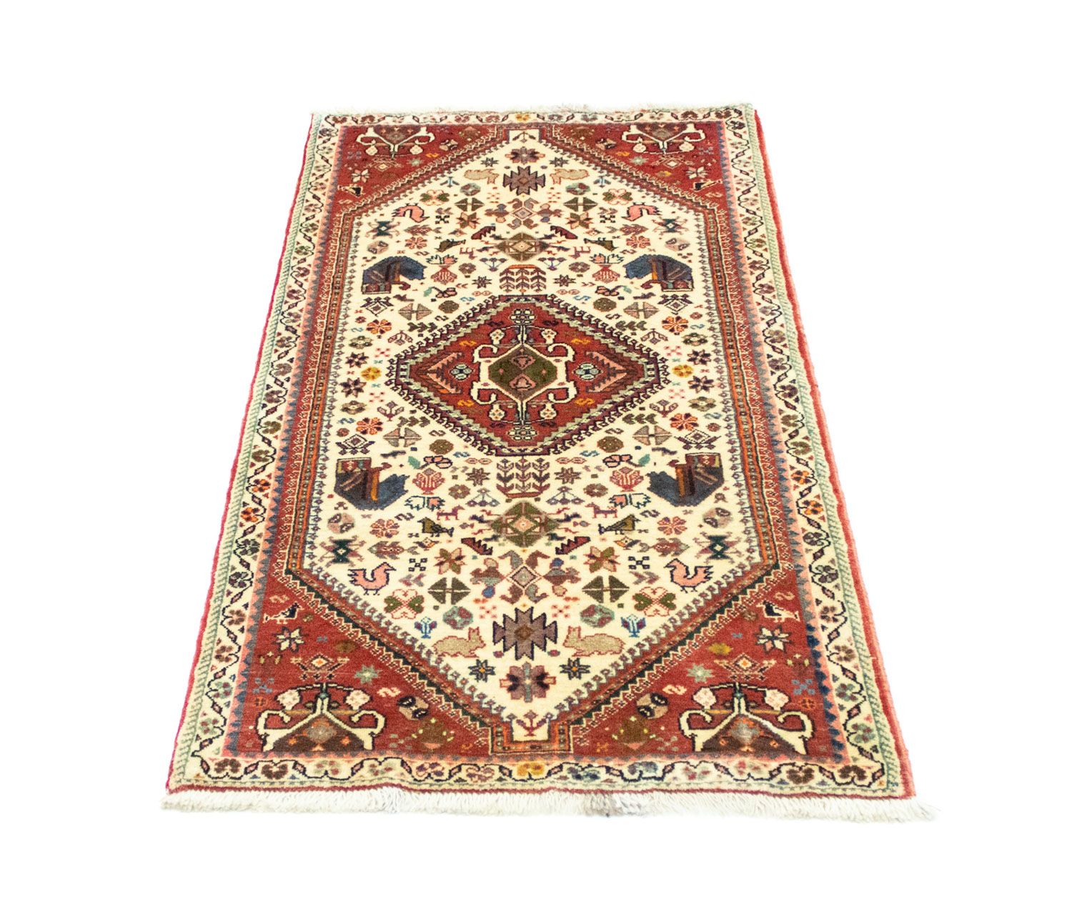 Persisk tæppe - Nomadisk - 150 x 77 cm - beige