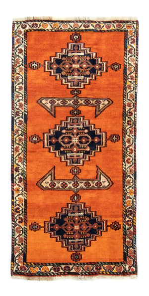Persisk tæppe - Nomadisk - 145 x 70 cm - orange