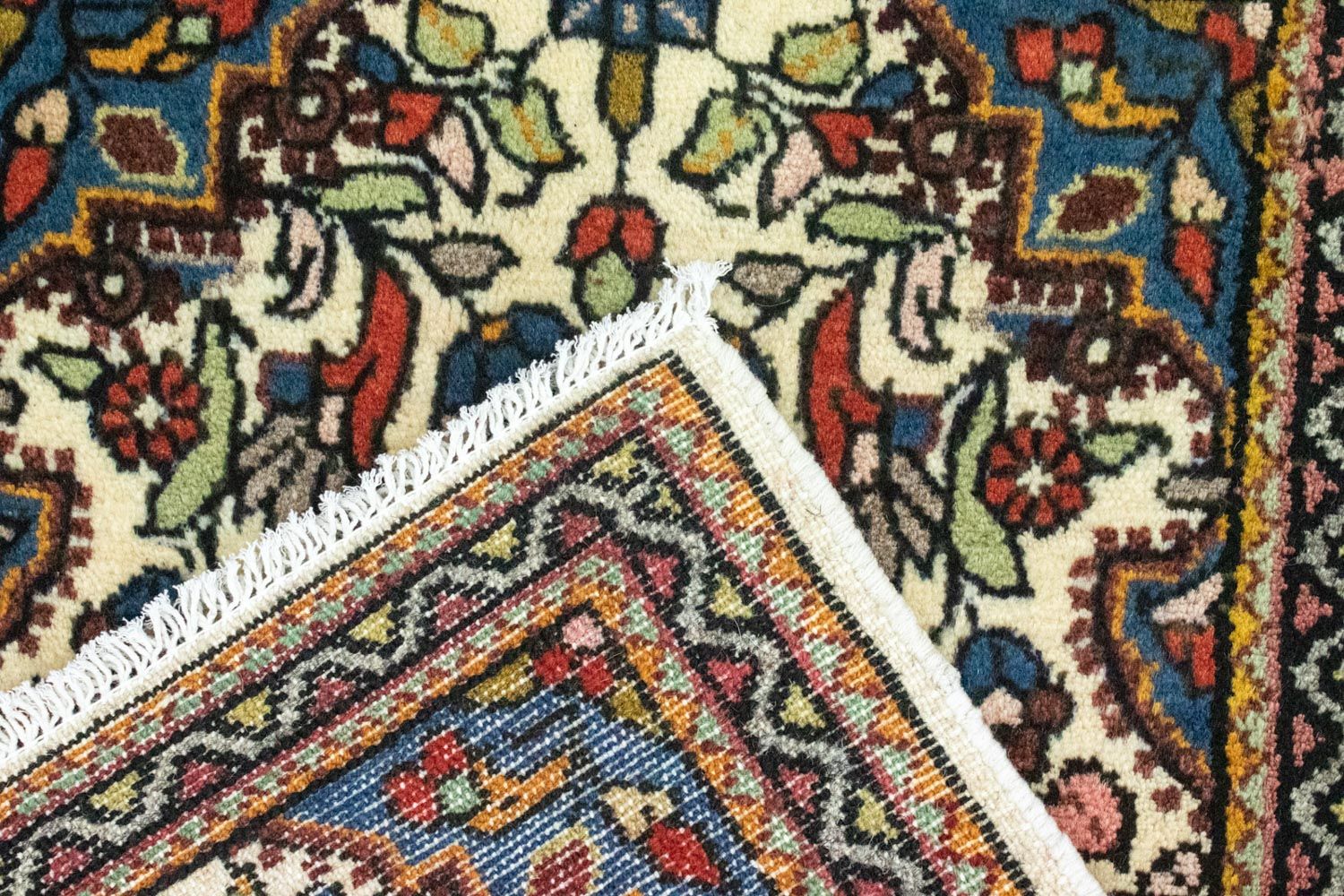 Persisk tæppe - Nomadisk - 90 x 60 cm - beige