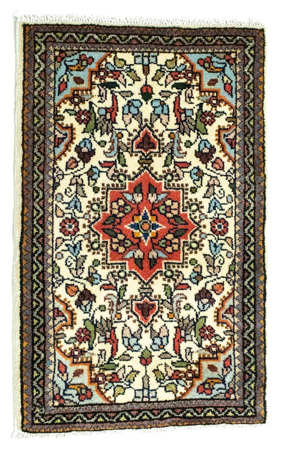 Persisk tæppe - Nomadisk - 90 x 60 cm - beige