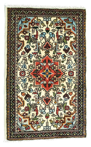 Persisk tæppe - Nomadisk - 90 x 60 cm - beige