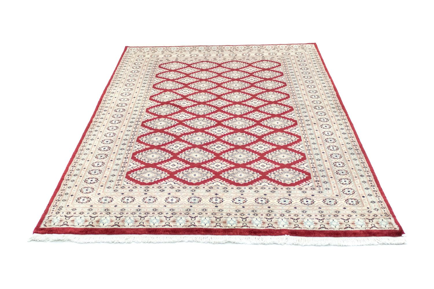 Pakistan Tæppe - 198 x 136 cm - rød