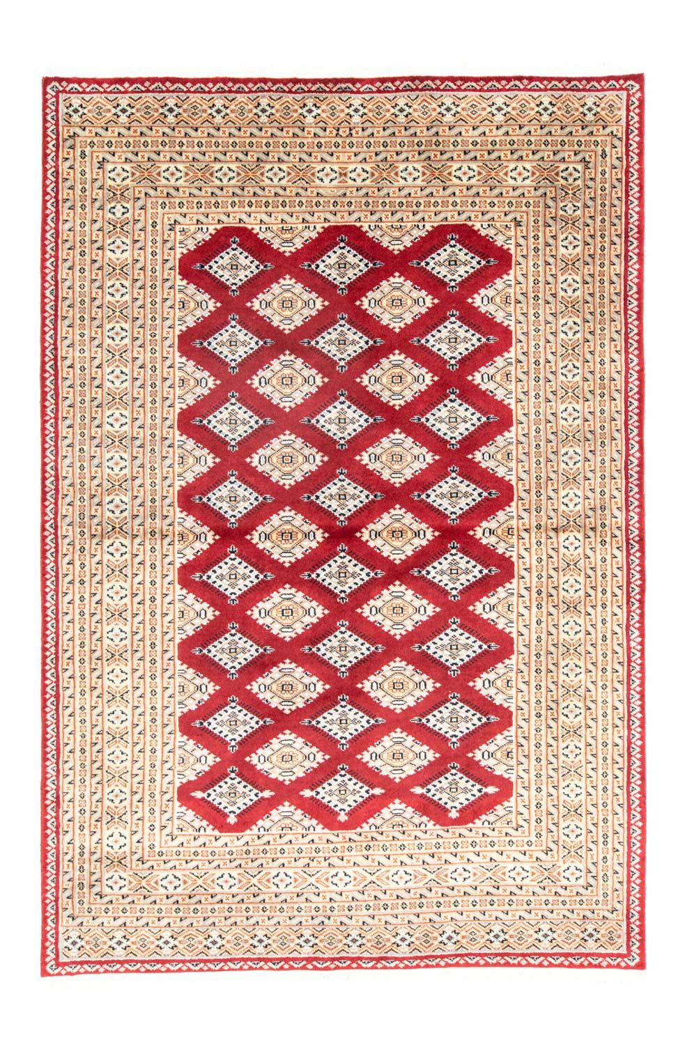 Pakistan Tæppe - 207 x 143 cm - rød