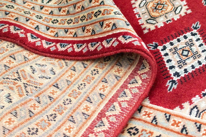 Pakistan Tæppe - 207 x 143 cm - rød