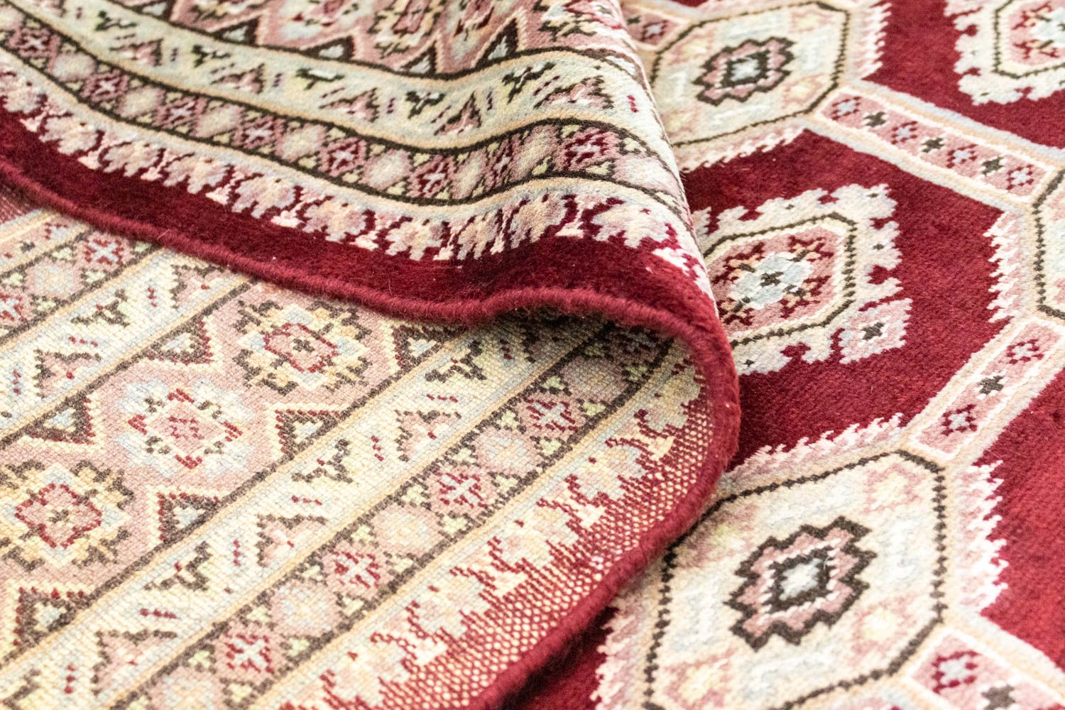 Pakistan Tæppe - 185 x 133 cm - rød